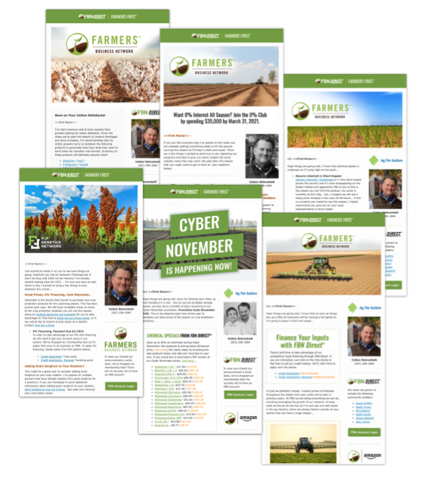 The Cotton Club is a monthly email newsletter from Cotton Rohrscheib. Each edition contains content w/ an emphasis on agriculture and crop protection industry information. 