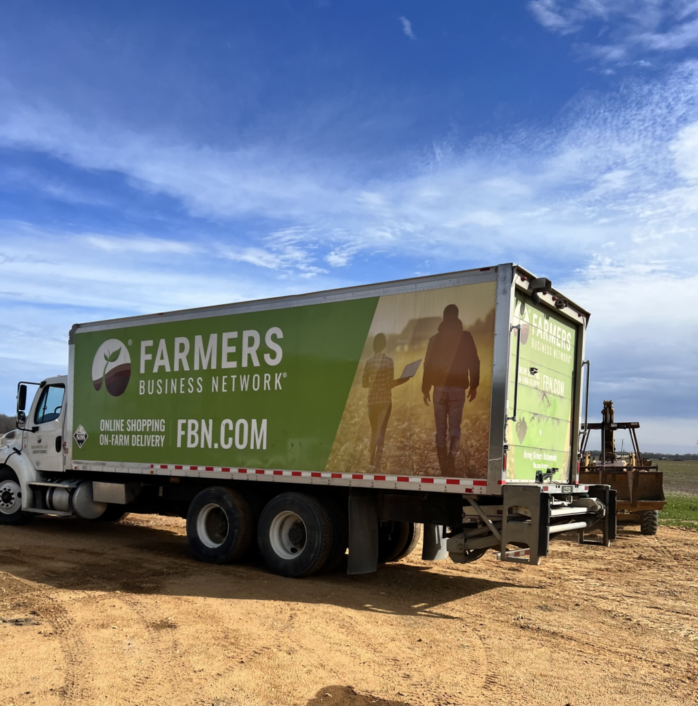 One of our fleet drivers making a delivery in Mississippi