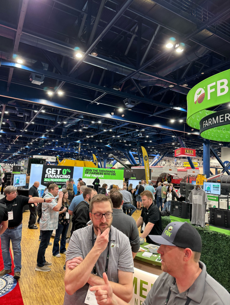 Our team on the floor at Commodity Classic in Houston, Texas