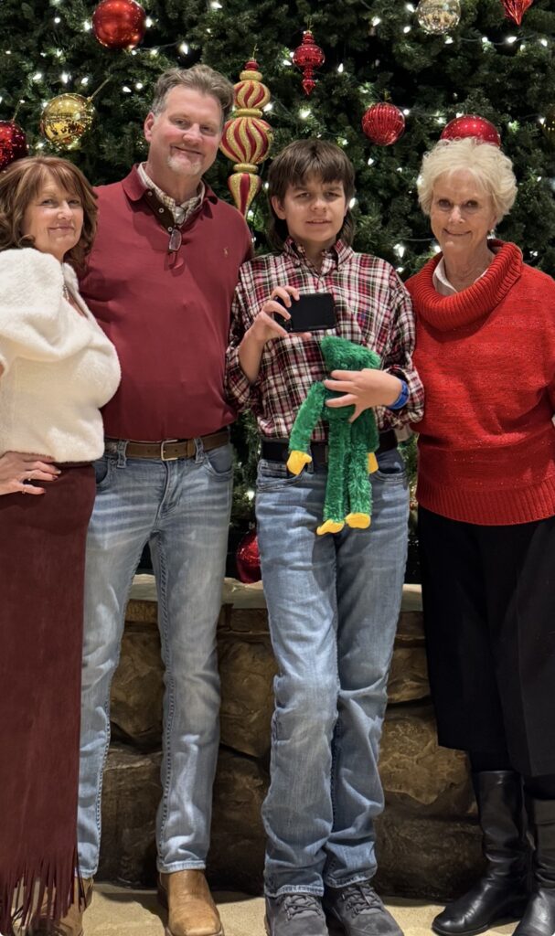 Cotton Rohrscheib and his family celebrating Christmas in 2026 at Wisconsin Dells.