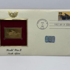 World War II North African Stamp Gold