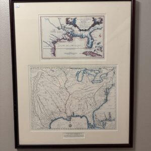 The Coast Around the Mississippi 1705 & The Course of the Mississippi 1718