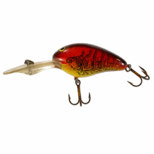 Vintage Bomber "Model A" Deep Crankbait - Texas Red Crawfish Finish (c. 1980s)