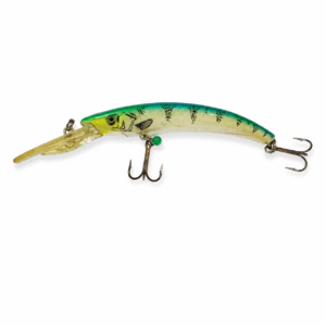 Vintage Rebel "Spoonbill Minnow" Deep Runner - Green Mackerel Finish (c. 1970s-1980s)