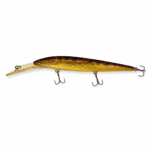 Vintage Rebel "Spoonbill Minnow" Deep Runner - Purple & Gold Foil Tennessee Shad (c. 1980s)