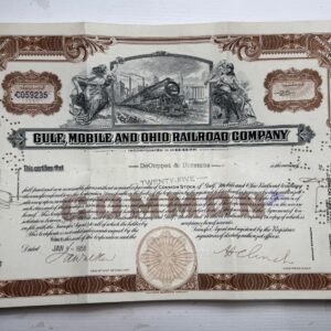 Gulf, Mobile, and Ohio Railroad Company Common Shares