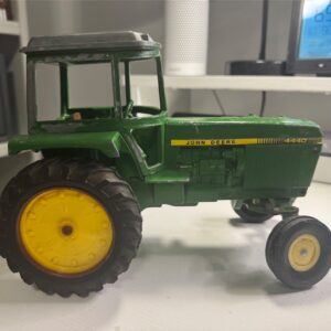 Vintage 1960s ERTL John Deere 2010 Industrial Wide-Front Tractor (1:16 Scale) — Heavy Die-Cast Vintage Toy