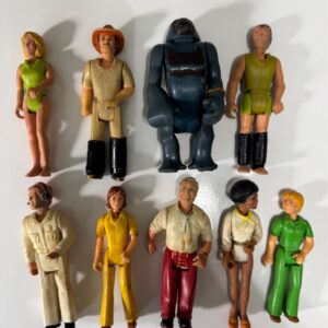Vintage 1970s Fisher-Price Adventure People & Wild Animal Safari Action Figure Lot (9 Pieces)