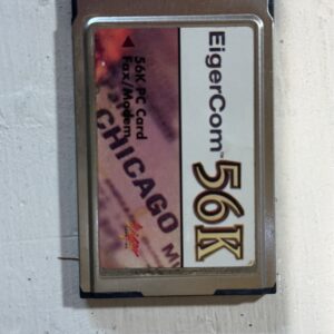 Vintage EigerCom 56K Fax/Modem PCMCIA Card (Chicago Edition)