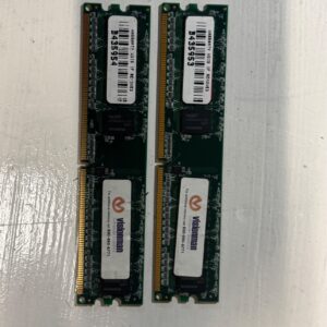 512MB Vintage DDR1 Desktop Memory Kit (2x 256MB) Visionman/VDATA 184-Pin DIMM PC-3200 DDR-400