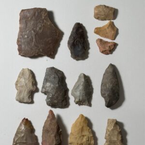 Lexa Collection" – 13-Piece Lithic Artifact Group from Eastern Arkansas