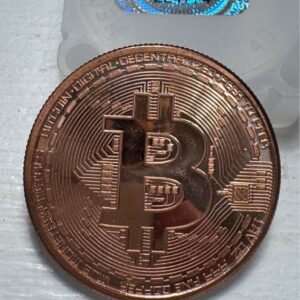 Bitcoin Commemorative Copper Round / Bitcoin Novelty Token (Copper-Plated)