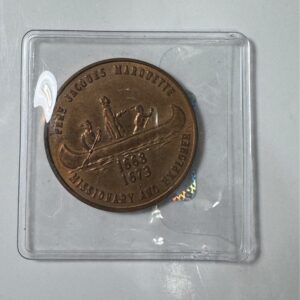 Père Jacques Marquette Commemorative Copper Round Medal