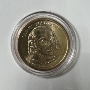 James Madison Presidential Dollar Coin (2007) in Protective Capsule