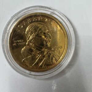 2000-P Sacagawea Golden Dollar Coin in Protective Capsule