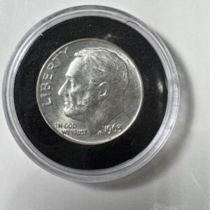 1963 Roosevelt Silver Dime (90% Silver) – U.S. Coin in Protective Capsule