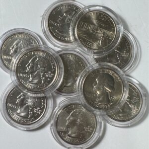 Mixed U.S. Coin Collection Lot with State Quarters, Bicentennial Quarter & Sacagawea Dollar