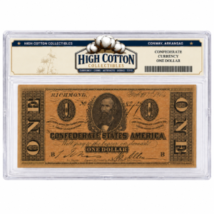 1864 Confederate States of America $1 Note – February 17, 1864 Civil War Currency (T-71)